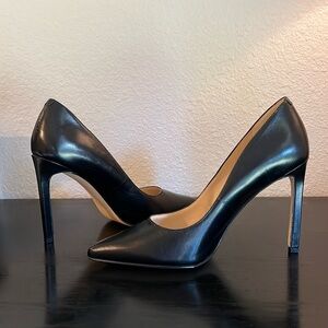 Nine West Black Leather Pumps